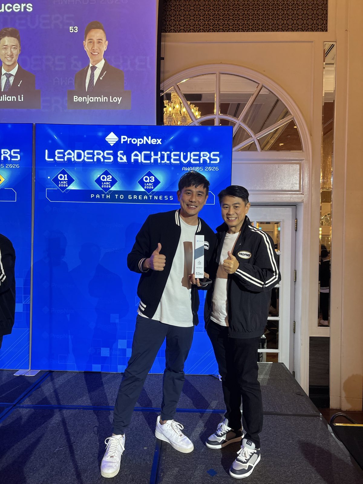 Benjamin Loy PropNex Leaders and Achievers Awards 2026