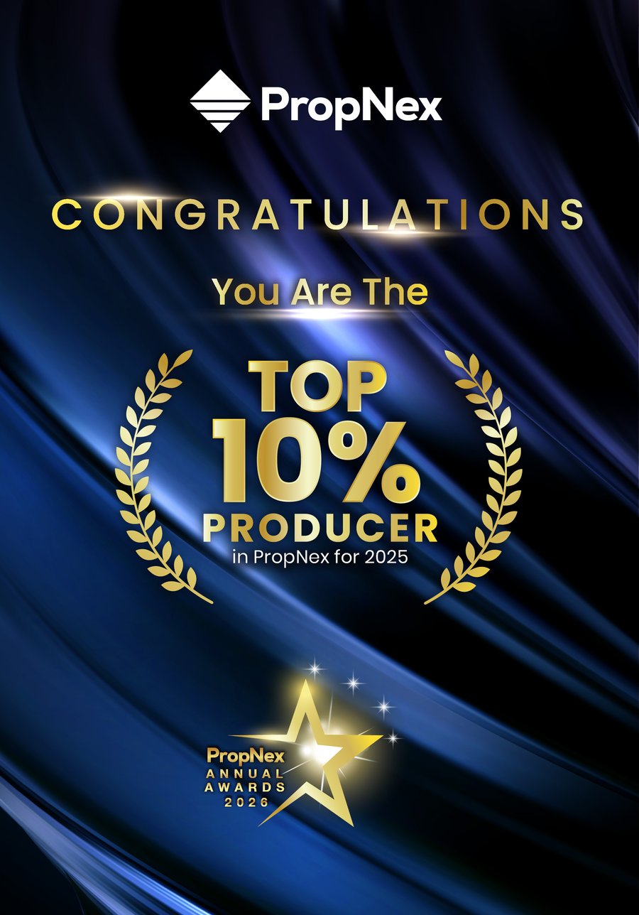 Benjamin Loy PropNex Top 10% Producer 2025